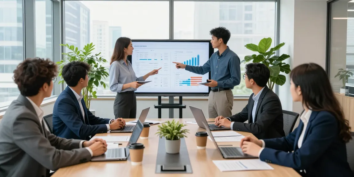 Collaborative team meeting at a modern office, showcasing effective strategies with a leading SEO agency Canada.